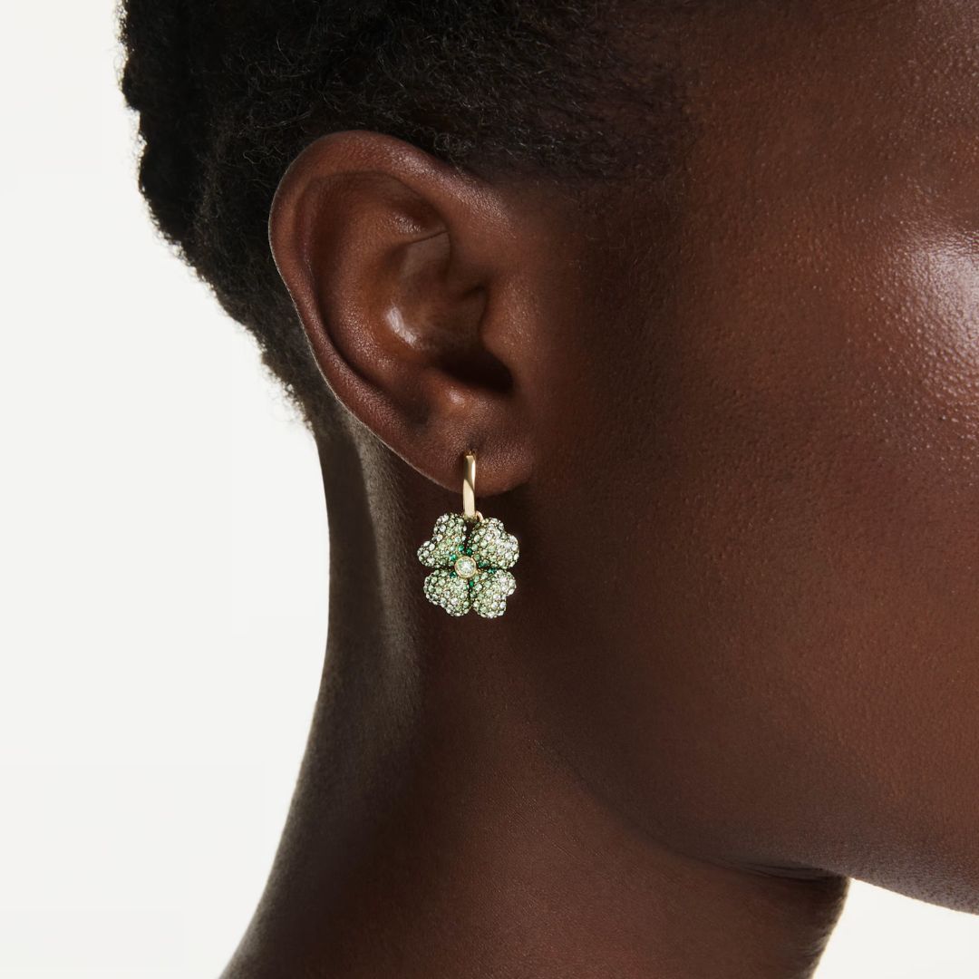 Swarovski Idyllia korvakorut, 3 helan setti, keltakullattu ja eriväriset kristallit, 5742681