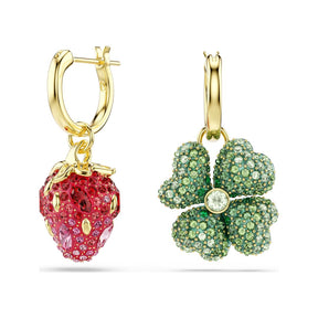 Swarovski Idyllia korvakorut, 3 helan setti, keltakullattu ja eriväriset kristallit, 5742681