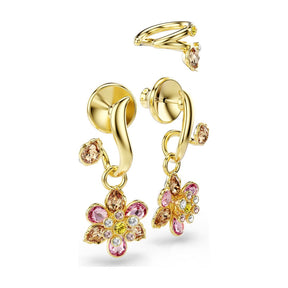 Swarovski Matrix korvakorut ja ear cuff, setti, keltakullanväri ja eri väriset kristallit 5732386