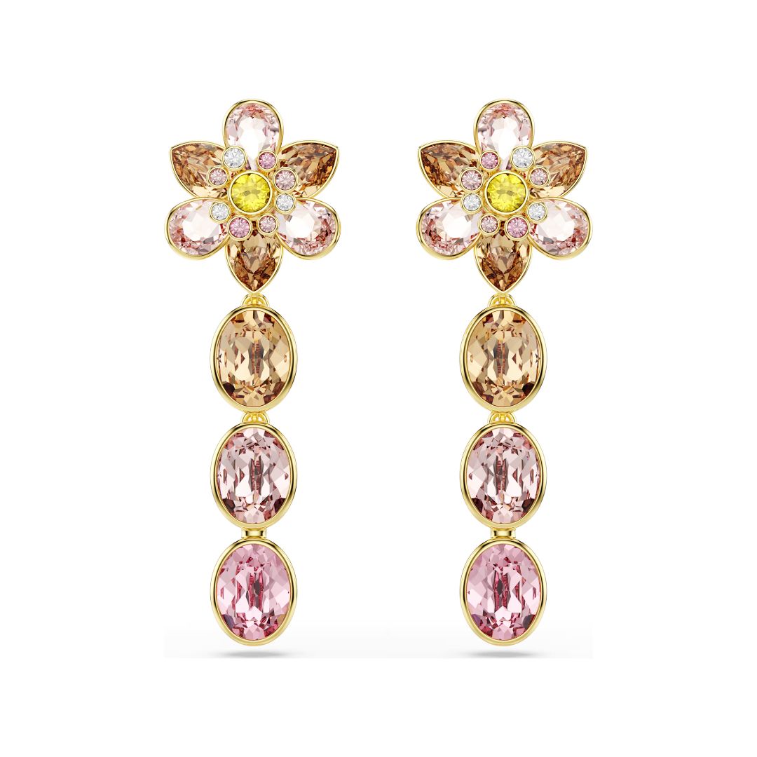 Swarovski Idyllia korvakorut, keltakullanväri ja eriväriset kristallit, 5732381