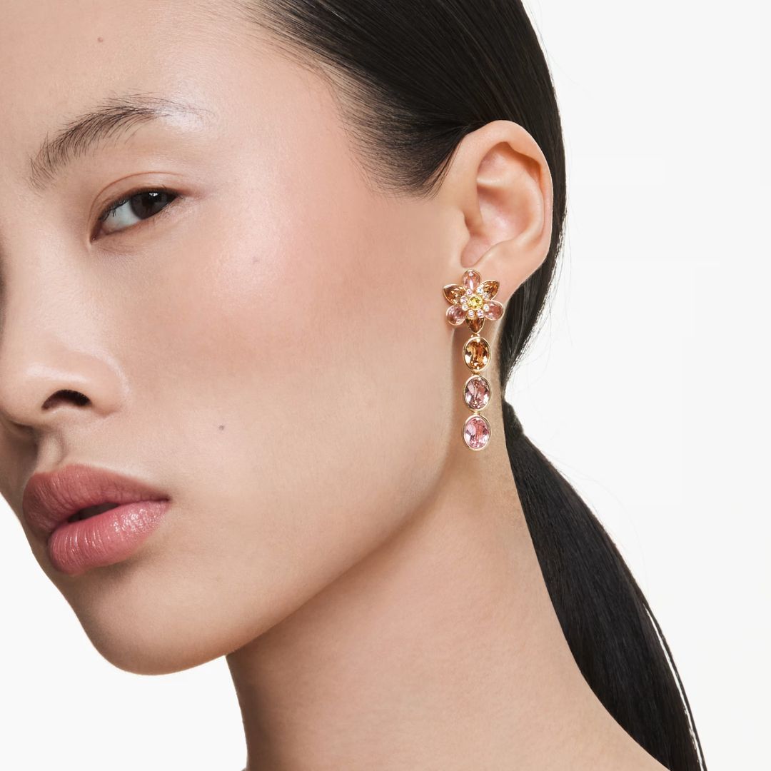 Swarovski Idyllia korvakorut, keltakullanväri ja eriväriset kristallit, 5732381