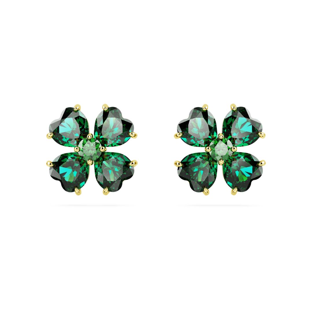 Swarovski Idyllia korvakorut, keltakullanväri ja vihreät kristallit, 5666236