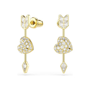 Swarovski Idyllia korvakorut, keltakullattu ja kirkkaat kristallit, 5737295
