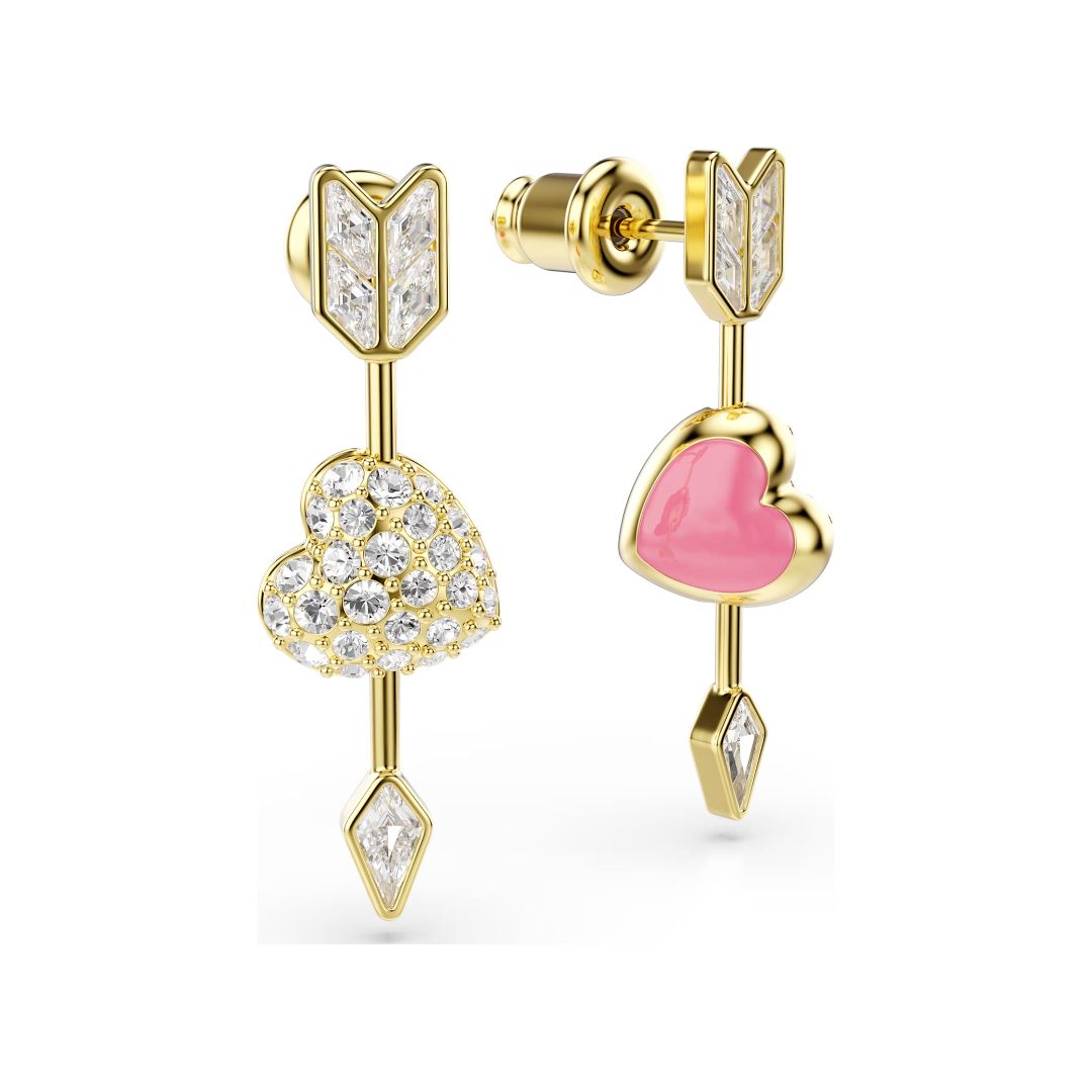 Swarovski Idyllia korvakorut, keltakullattu ja kirkkaat kristallit, 5737295