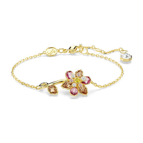 Swarovski Idyllia rannekoru, keltakullanväri ja eri väriset kristallit, 5732423