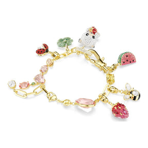 Swarovski Idyllia rannekoru, keltakullattu, eriväriset kristallit ja zirkonit, 5742683