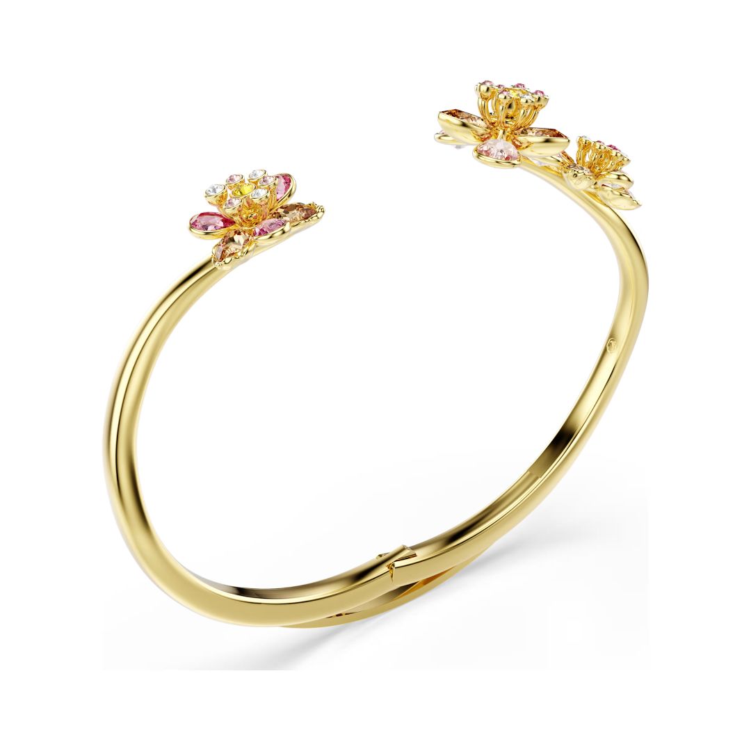 Swarovski Idyllia rannerengas, keltakullanväri ja eri väriset kristallit