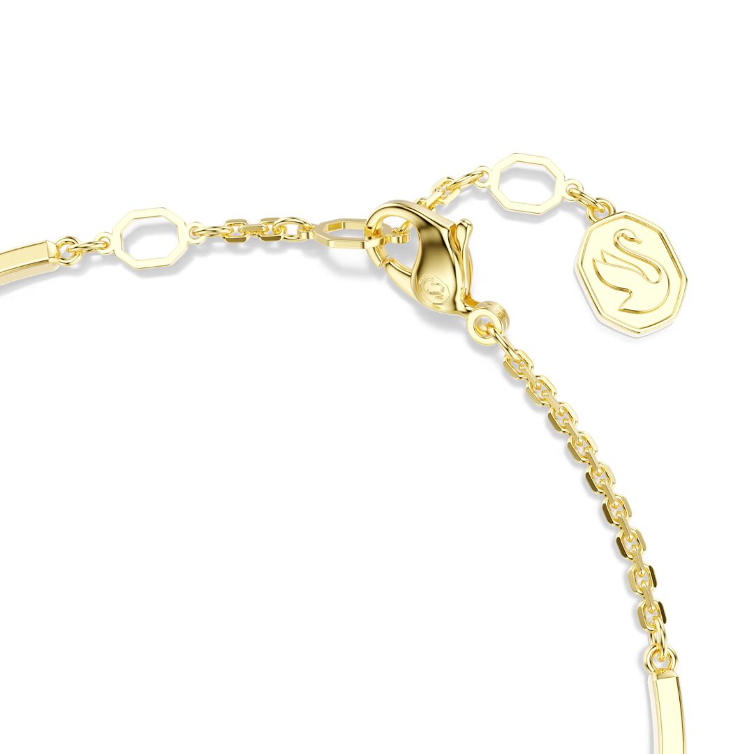Swarovski Idyllia rannerengas, keltakullattu, vihreä kristalli ja zirkonit, 5715616