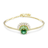 Swarovski Idyllia rannerengas, keltakullattu, vihreä kristalli ja zirkonit, 5715616