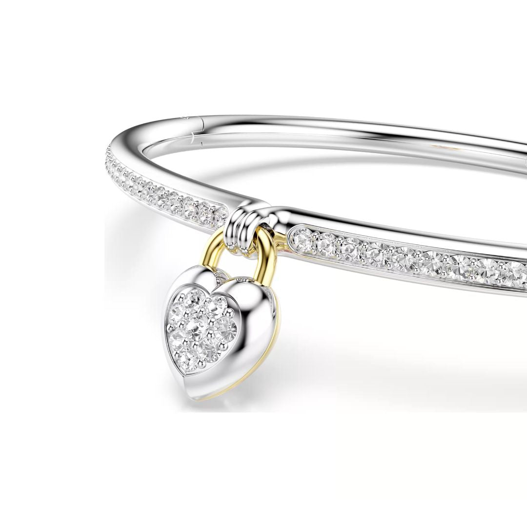 Swarovski Idyllia rannerengas, kirkkaat kristallit ja vaaleanpunainen zirkoni