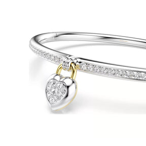Swarovski Idyllia rannerengas, kirkkaat kristallit ja vaaleanpunainen zirkoni