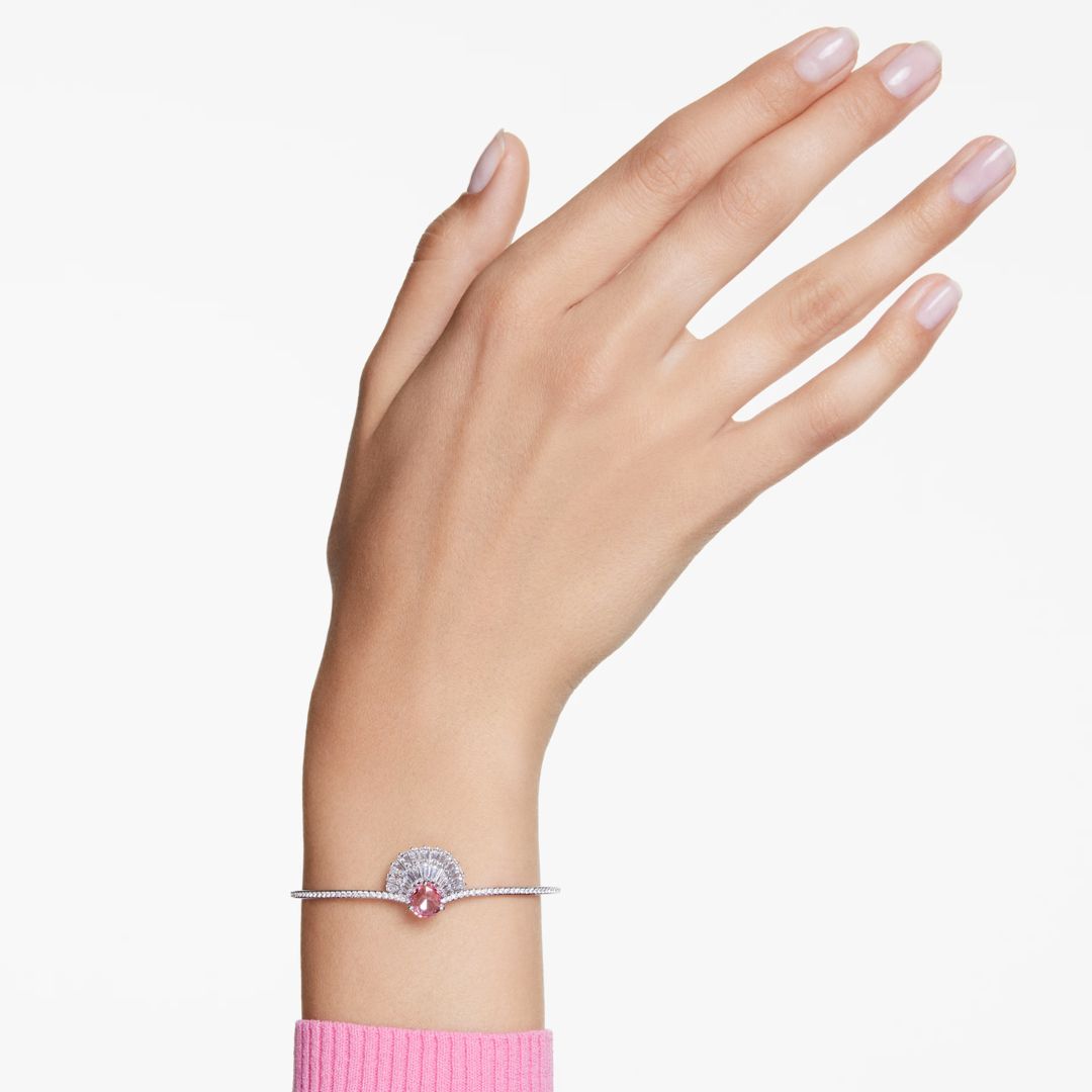 Swarovski Idyllia rannerengas, vaaleanpunainen ja kirkkaat kristallit, 5680298