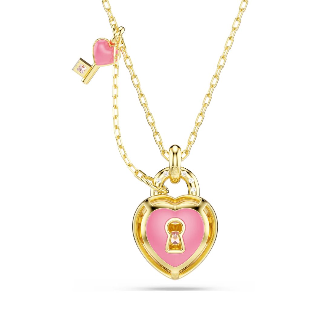 Swarovski Idyllia riipus, keltakullattu ja vaaleanpunaiset kristallit, 5737288