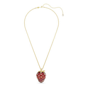 Swarovski Idyllia riipus, keltakullattu ja punaiset kristallit 5742676