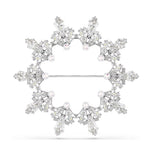 Swarovski Idyllia rintakoru, vaalea metalli ja kirkkaat kristallit 5705397