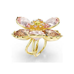 Swarovski Idyllia sormus, keltakullanvärinen ja eri väriset kristallit