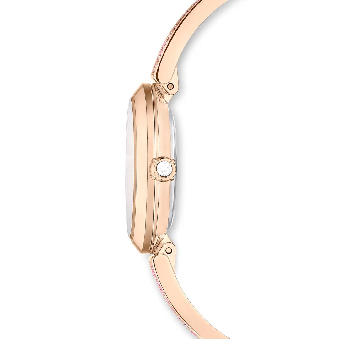 Swarovski Illumina rannekello, ruusukullanväri ja vaaleanpunaiset kristallit, 5678756