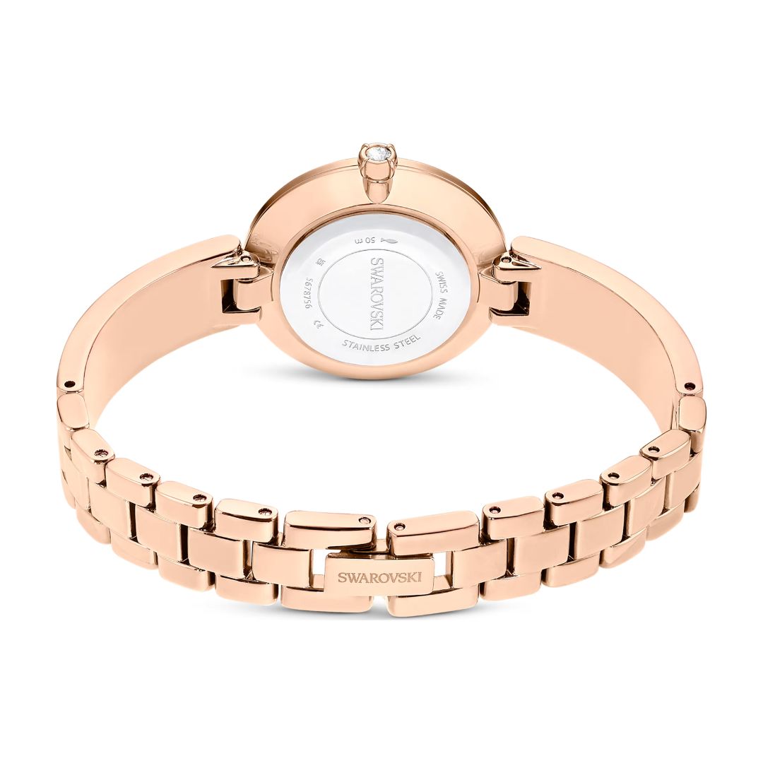 Swarovski Illumina rannekello, ruusukullanväri ja vaaleanpunaiset kristallit, 5678756