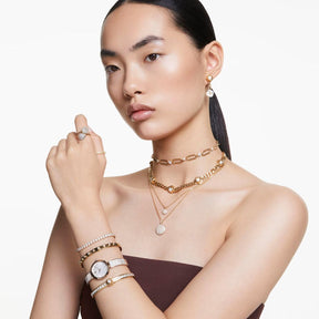 Swarovski Illumina rannekello, samppanjakullanväri ja kirkkaat kristallit, 5671196