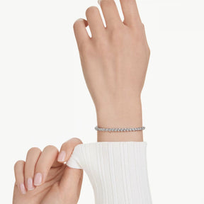 Swarovski Imber Emily Tennis rannekoru, vaalea metalli ja harmaat kristallit, 5734238