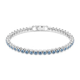 Swarovski Imber Emily Tennis rannekoru, vaalea metalli ja siniset kristallit, 5734239