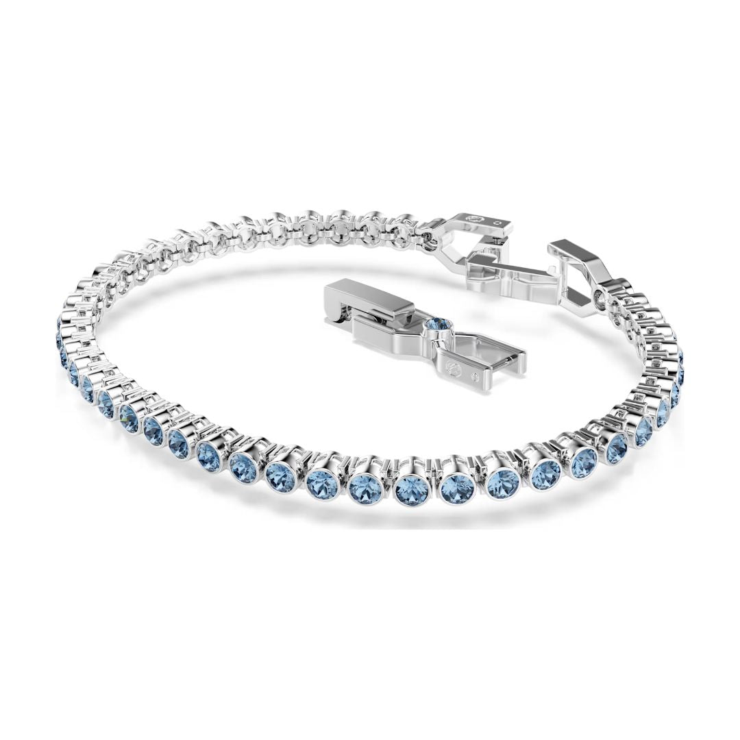 Swarovski Imber Emily Tennis rannekoru, vaalea metalli ja siniset kristallit, 5734239