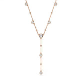 Swarovski Imber Y kaulakoru, rosekullattu, kirkkaat kristallit, 5763813