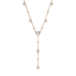 Swarovski Imber Y kaulakoru, rosekullattu, kirkkaat kristallit, 5763813