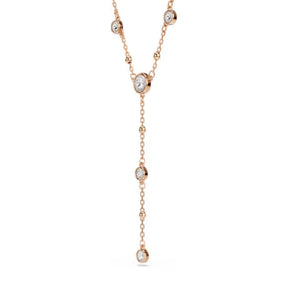 Swarovski Imber Y kaulakoru, rosekullattu, kirkkaat kristallit, 5763813