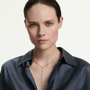 Swarovski Imber Y kaulakoru, rosekullattu, kirkkaat kristallit, 5763813