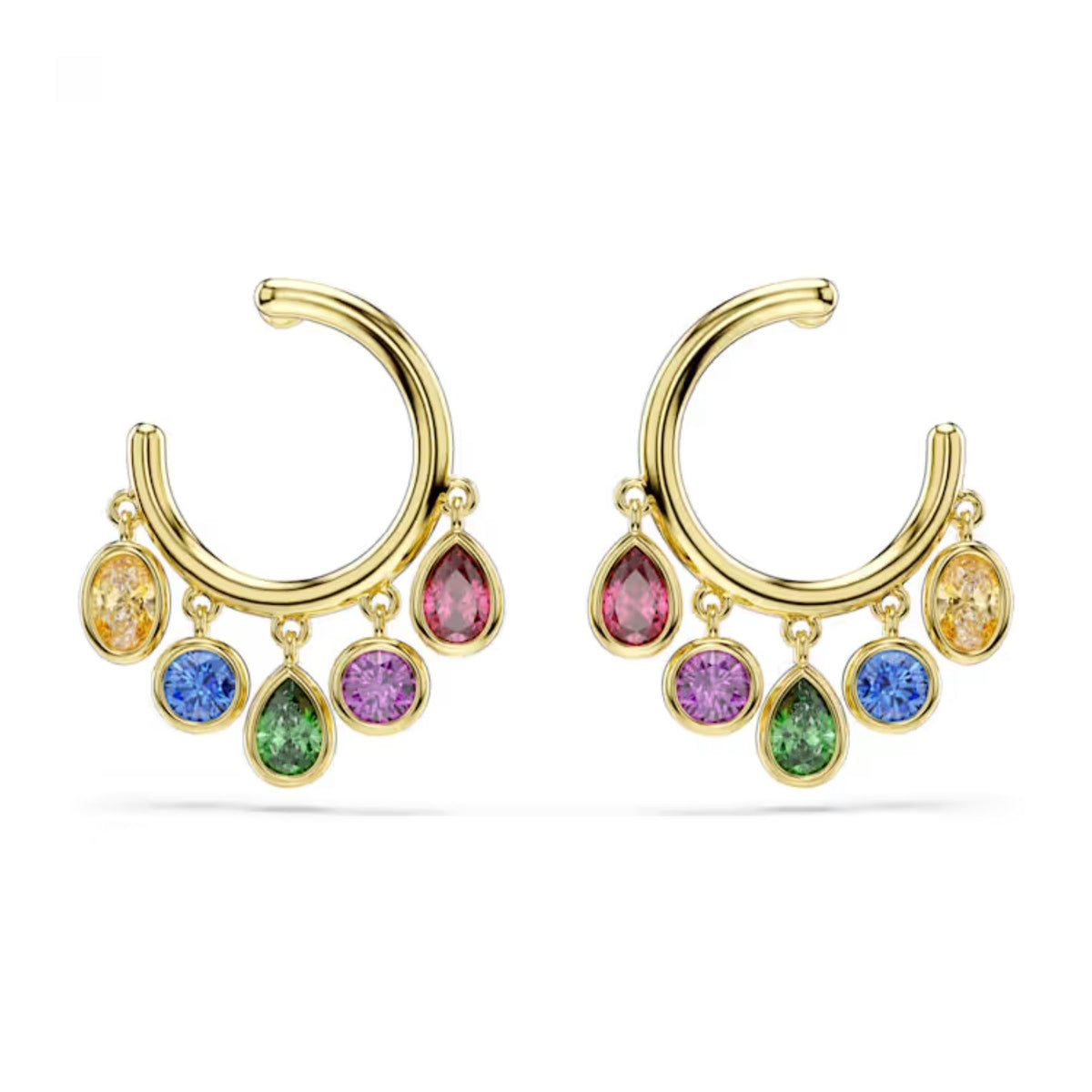 Swarovski Imber korvakorut, keltakullattu ja eriväriset zirkonit, 5753263