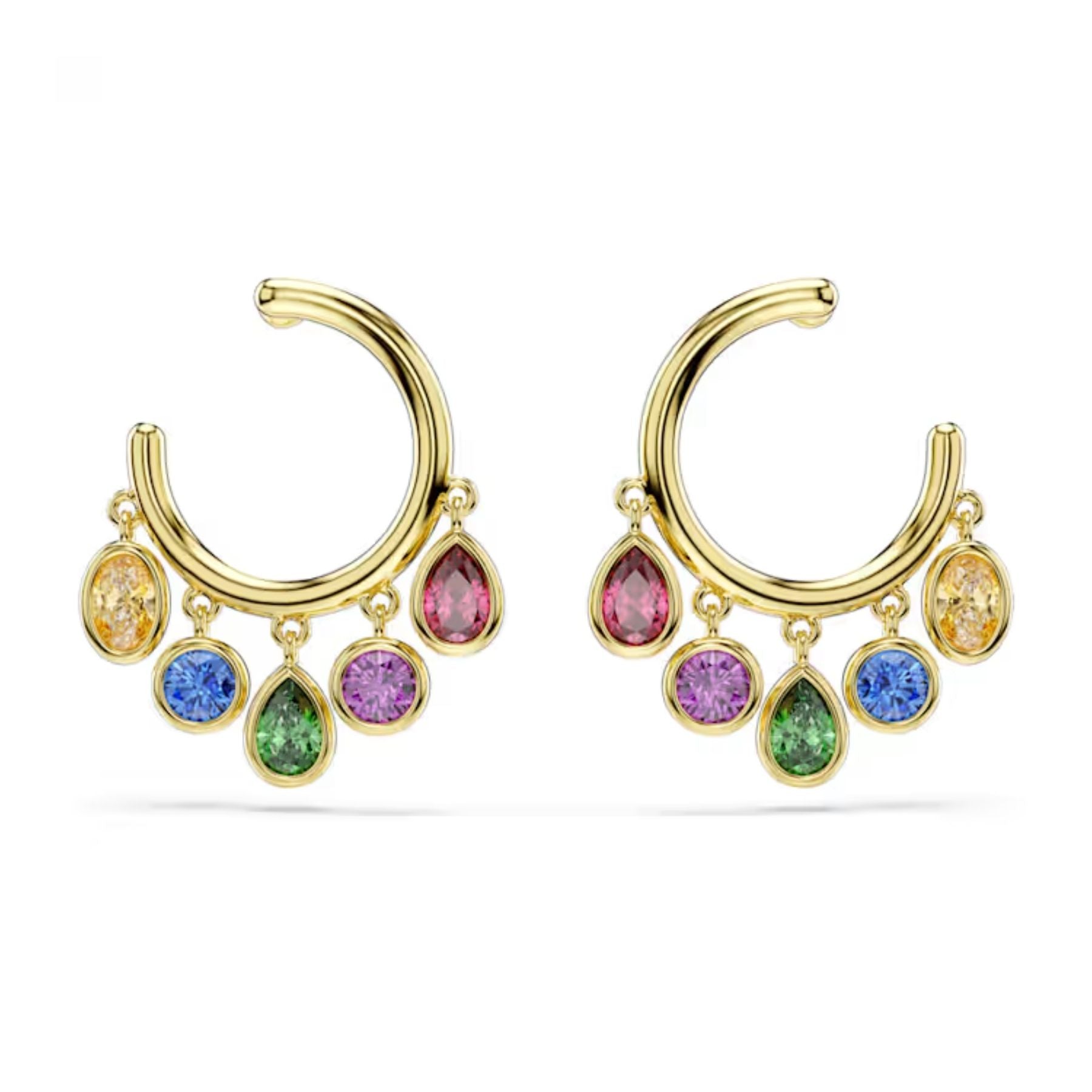 Swarovski Imber korvakorut, keltakullattu ja eriväriset zirkonit, 5753263