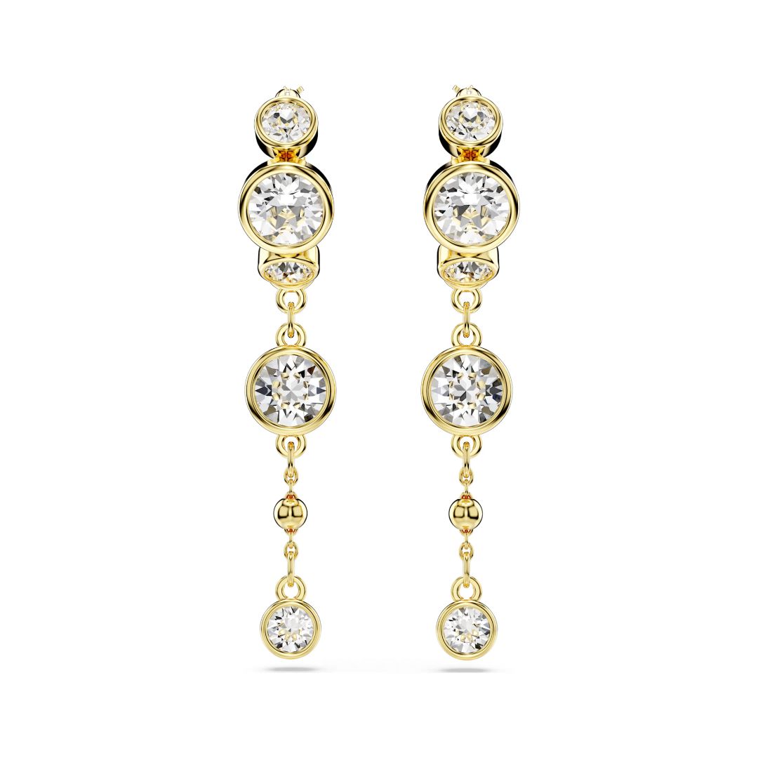 Swarovski Imber korvakorut, keltakullattu ja kirkkaat kristallit, 5680097