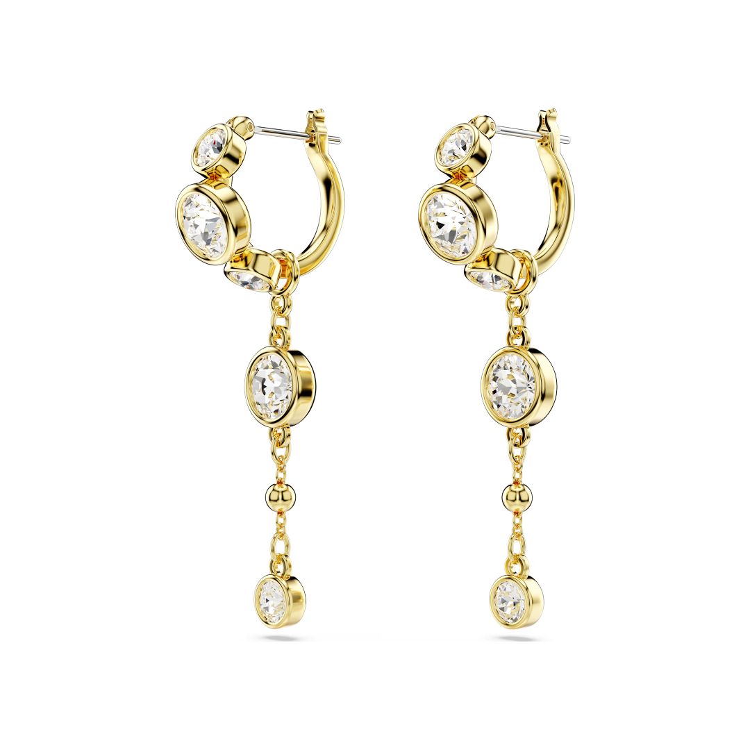 Swarovski Imber korvakorut, keltakullattu ja kirkkaat kristallit, 5680097