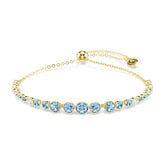 Swarovski Imber rannekoru, keltakullattu ja siniset kristallit, 5757824
