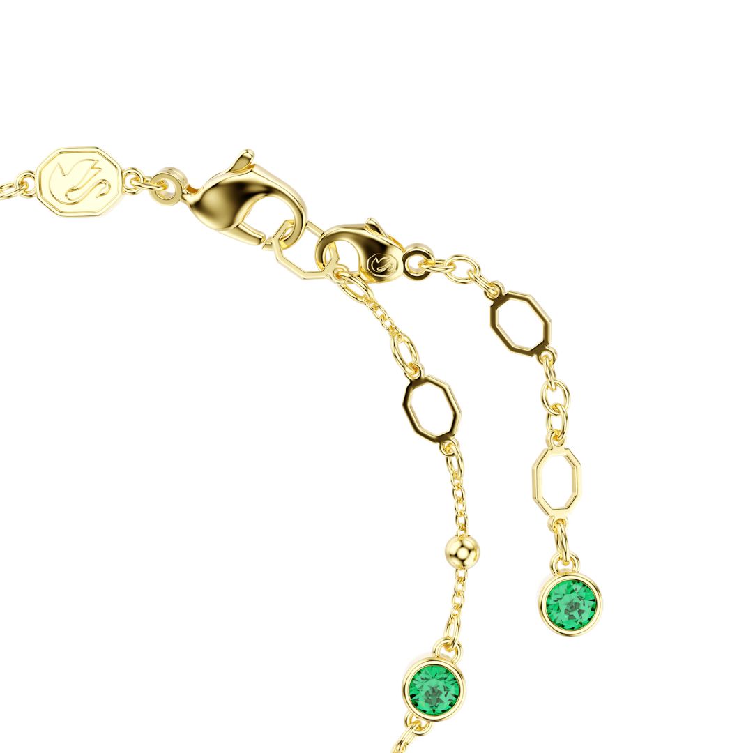 Swarovski Imber rannekoru, keltakullanväri ja vihreät kristallit, 5730676