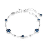 Swarovski Imber rannekoru, vaalea metalli ja siniset kristallit, 5730679