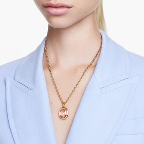 Swarovski Imber riipus, keltakullattu ja vaaleanpunainen kristalli, 5682531