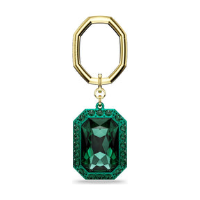 Swarovski Infinity avaimenperä, keltakullanvärinen, vihreät kristallit 5666643