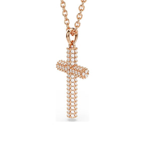 Swarovski Insigne ristiriipus, ruusukullanväri ja kirkkaat kristallit 5727986