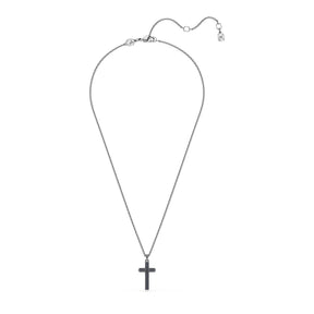 Swarovski Insigne ristiriipus, tumma metalli ja harmaat kristallit 5727985