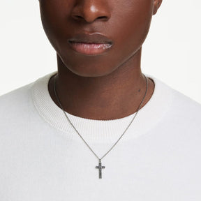 Swarovski Insigne ristiriipus, tumma metalli ja harmaat kristallit 5727985