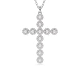 Swarovski Insigne ristiriipus, vaalea metalli ja kirkkaat kristallit