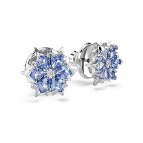 Swarovski Magic Snowflake korvakorut, vaalea metalli ja siniset kristallit 5734242