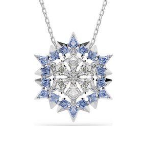 Swarovski Magic Snowflake riipus ja rintakoru, vaalea metalli ja siniset kristallit 5737619
