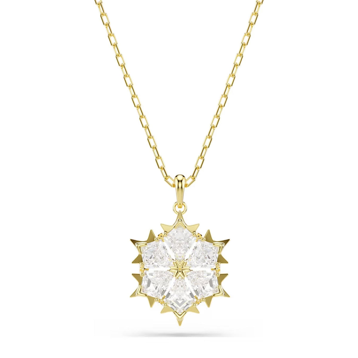 Swarovski Magic korusetti, riipus ja korvakorut, keltakullattu ja kirkkaat zirkonit, 5758002
