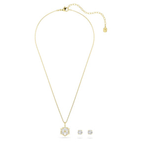 Swarovski Magic korusetti, riipus ja korvakorut, keltakullattu ja kirkkaat zirkonit, 5758002
