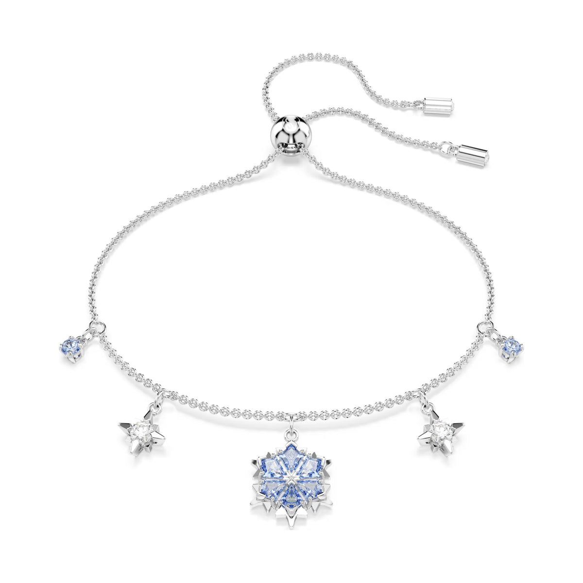 Swarovski Magic rannekoru, vaalea metalli, siniset ja kirkkaat kristallit, 5734244