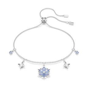 Swarovski Magic rannekoru, vaalea metalli, siniset ja kirkkaat kristallit, 5734244