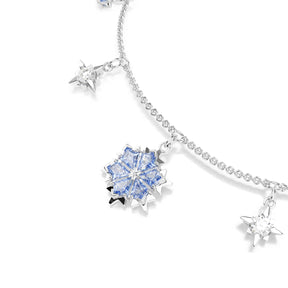 Swarovski Magic rannekoru, vaalea metalli, siniset ja kirkkaat kristallit, 5734244